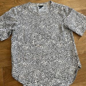 Super cute Club Monaco top, silk-like material. Barely worn.